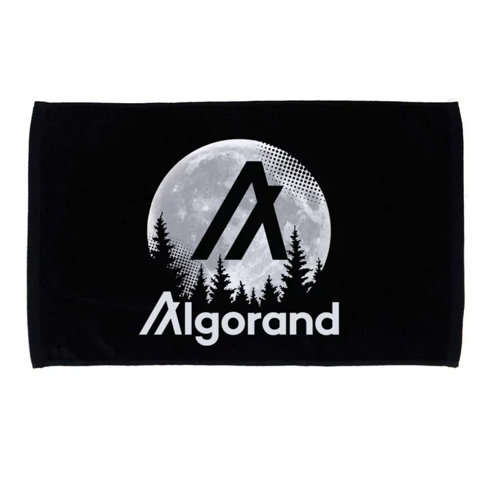 Algorand ALGO Coin Cryptocurrency Wilderness Full Moon Microfiber Hand Towel