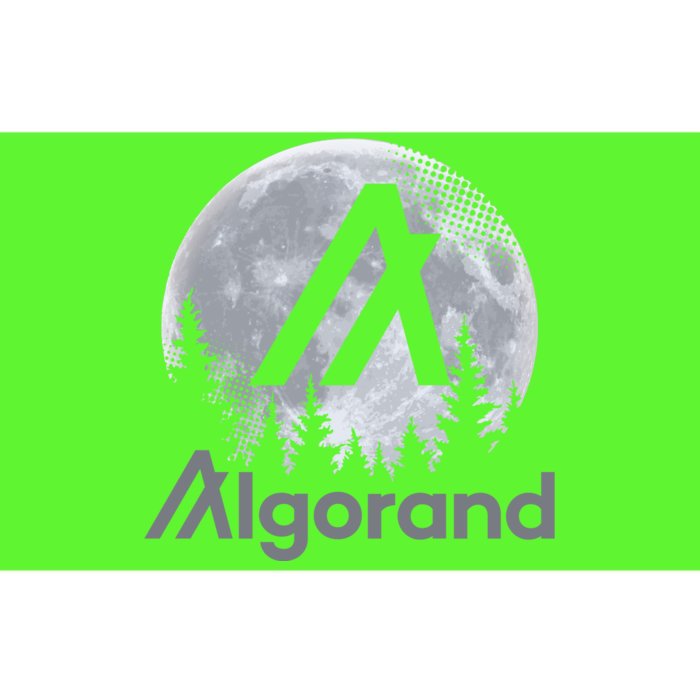 Algorand ALGO Coin Cryptocurrency Wilderness Full Moon Bumper Sticker