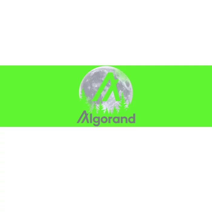 Algorand ALGO Coin Cryptocurrency Wilderness Full Moon Bumper Sticker