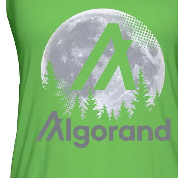 Algorand ALGO Coin Cryptocurrency Wilderness Full Moon Ladies Essential Flowy Tank