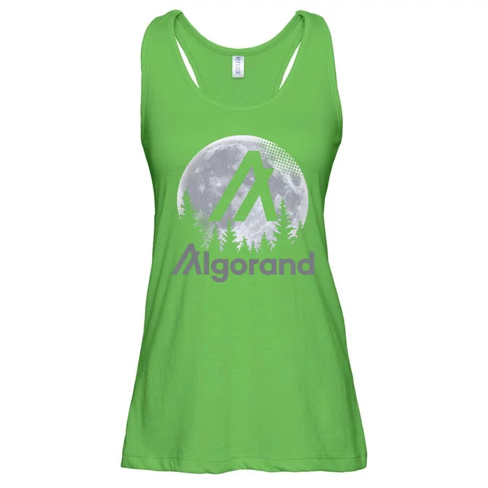 Algorand ALGO Coin Cryptocurrency Wilderness Full Moon Ladies Essential Flowy Tank