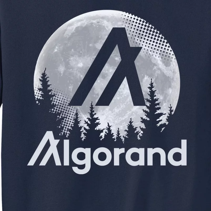 Algorand ALGO Coin Cryptocurrency Wilderness Full Moon Tall Sweatshirt