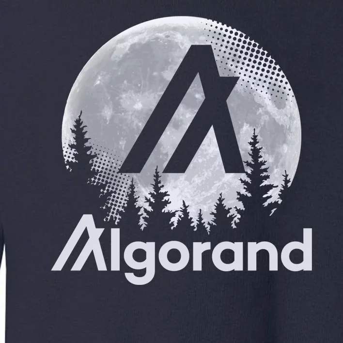 Algorand ALGO Coin Cryptocurrency Wilderness Full Moon Toddler Sweatshirt