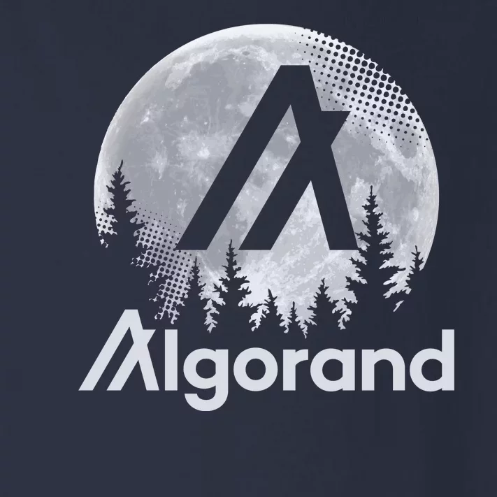 Algorand ALGO Coin Cryptocurrency Wilderness Full Moon Toddler Long Sleeve Shirt