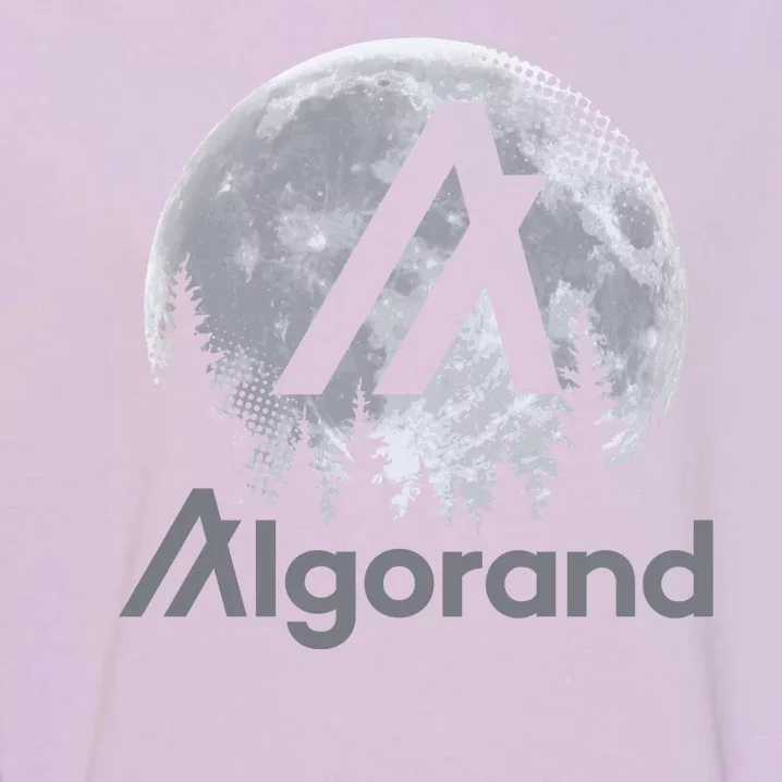 Algorand ALGO Coin Cryptocurrency Wilderness Full Moon Garment-Dyed Sweatshirt