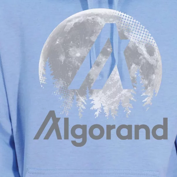 Algorand ALGO Coin Cryptocurrency Wilderness Full Moon Unisex Surf Hoodie