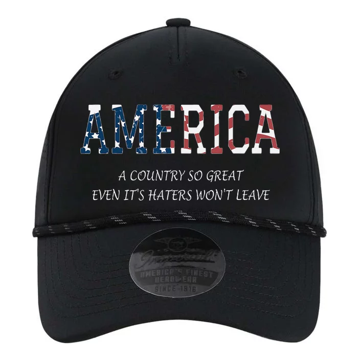 America a country so great even it's Haters won't leave Performance The Dyno Cap