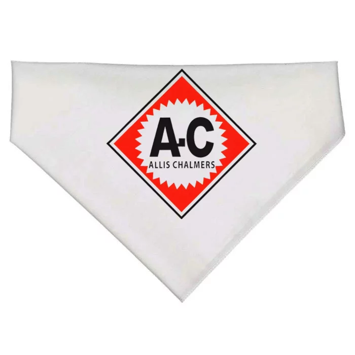 Allis And Chalmers Retro Farm Tractor USA-Made Doggie Bandana