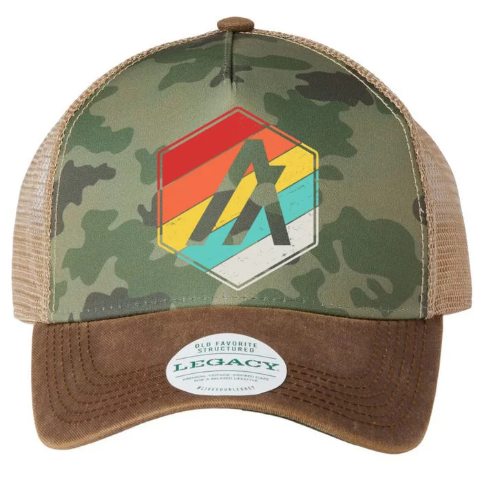 Algorand ALGO Coin Cryptocurrency Retro Colors Legacy Tie Dye Trucker Hat