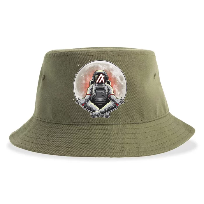 Algorand ALGO Coin Cryptocurrency Yogo Astronaut Sustainable Bucket Hat