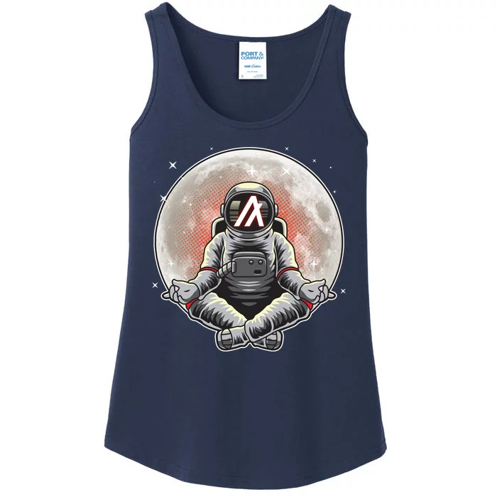 Algorand ALGO Coin Cryptocurrency Yogo Astronaut Ladies Essential Tank