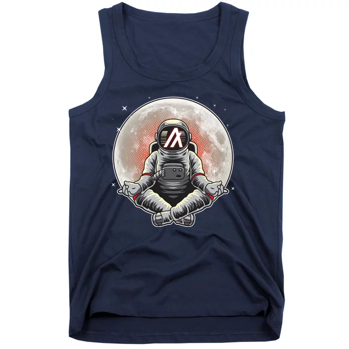 Algorand ALGO Coin Cryptocurrency Yogo Astronaut Tank Top