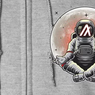 Algorand ALGO Coin Cryptocurrency Yogo Astronaut Full Zip Hoodie