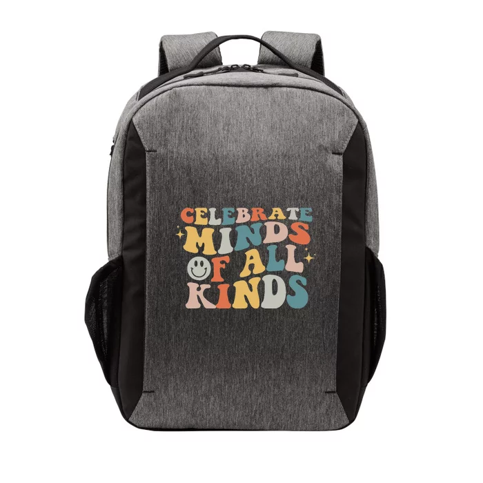 Autism Awareness Celebrate Minds Of All Kinds Neurodiversity Vector Backpack