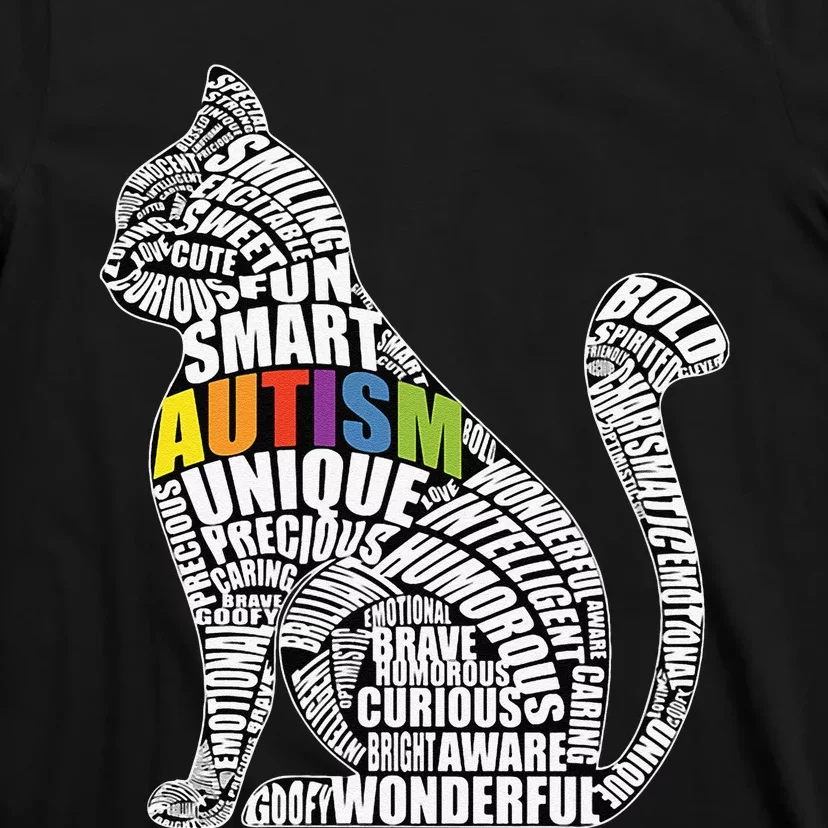 Autism Awareness Cat Prize For Autistic Teacher Or Student T-Shirt