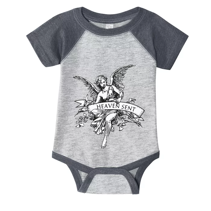 Angel Aesthetic Cherub Vintage Trendy 2000s Heaven Sent Infant Baby Jersey Bodysuit