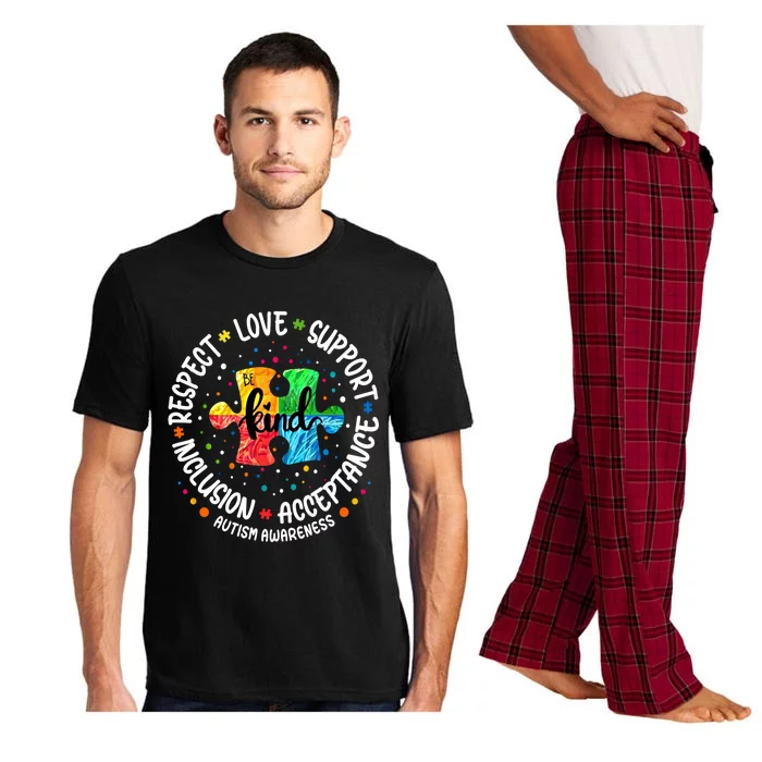 Autism Awareness Cute Gift Respect Love Support Autism Gift Pajama Set