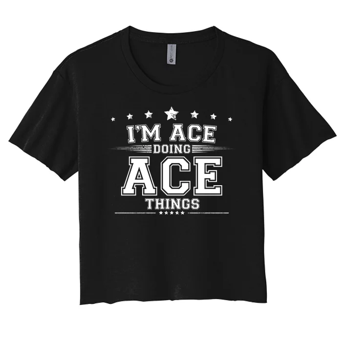 Ace Women's Crop Top Tee