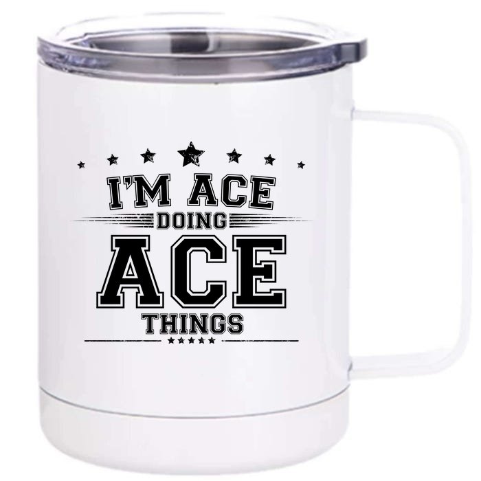 Ace Front & Back 12oz Stainless Steel Tumbler Cup