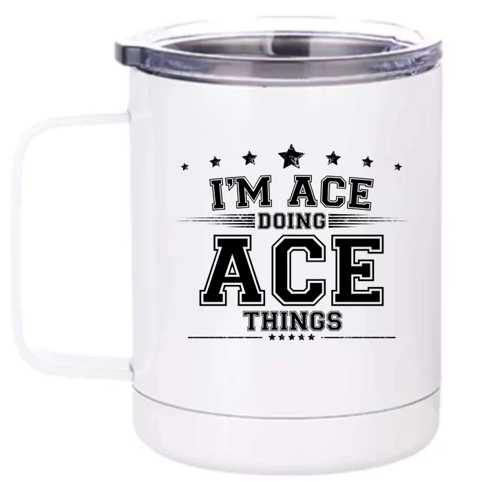 Ace Front & Back 12oz Stainless Steel Tumbler Cup