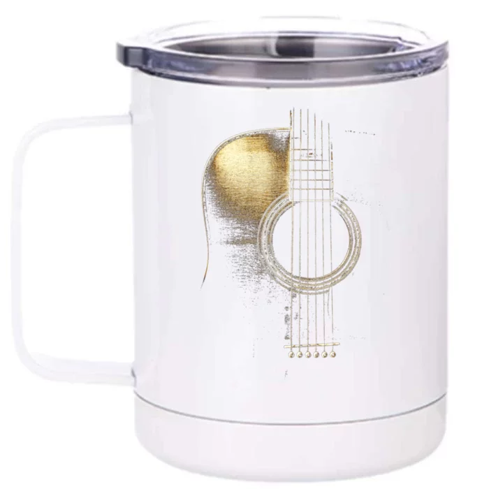 Acousticguitarlite(Pleaseseedescription) Front & Back 12oz Stainless Steel Tumbler Cup