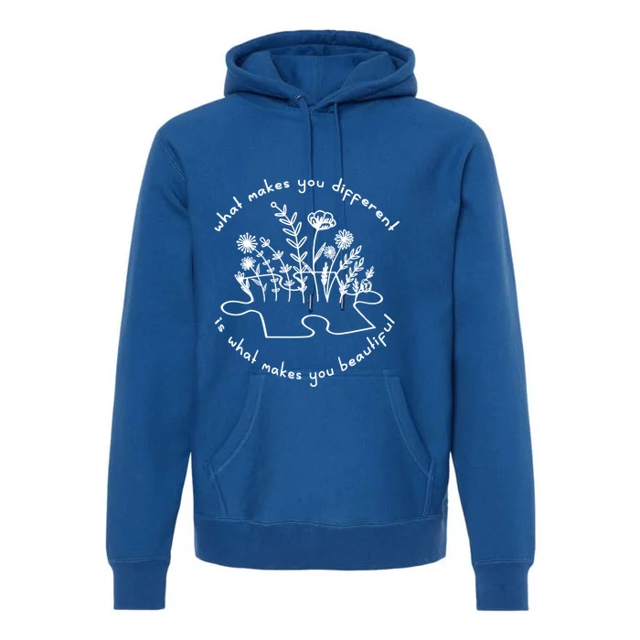 Autism Awareness Cute Gift Autism Awareness Teacher Cute Gift Autism Mom Gift Premium Hoodie