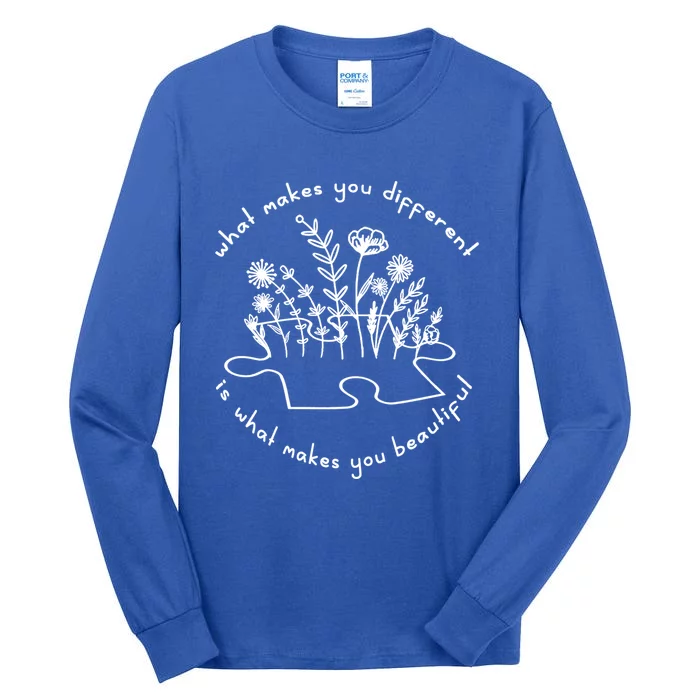 Autism Awareness Cute Gift Autism Awareness Teacher Cute Gift Autism Mom Gift Tall Long Sleeve T-Shirt