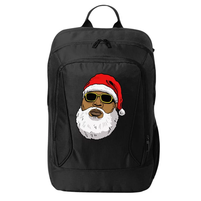 African American Christmas Hip Hop Santa Black Christmas City Backpack