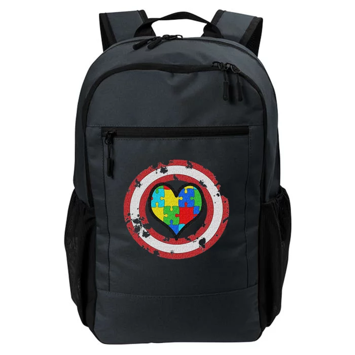 Autism Awarenesss Captain Autism Superhero Daily Commute Backpack