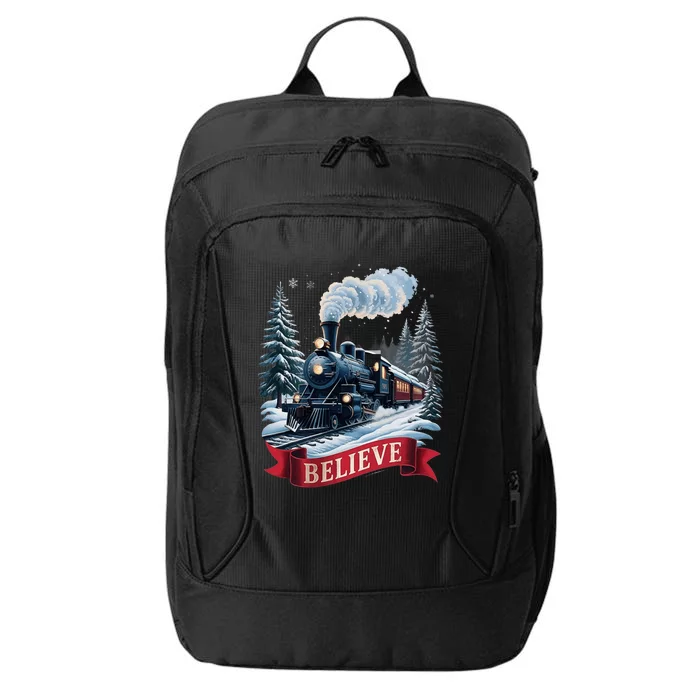 All Aboard Christmas North Pole Xmas Santa City Backpack