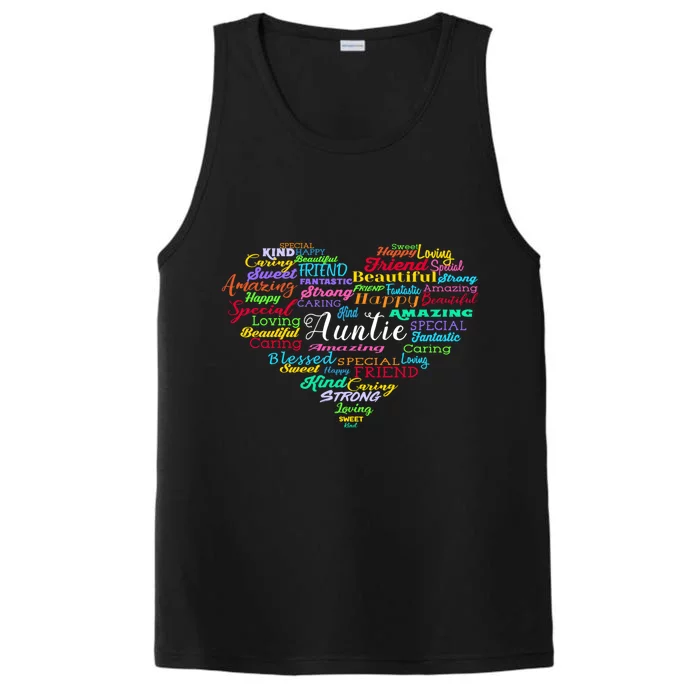 Auntie Aunt Christmas Mothers Day Birthday Nephew Gift Performance Tank