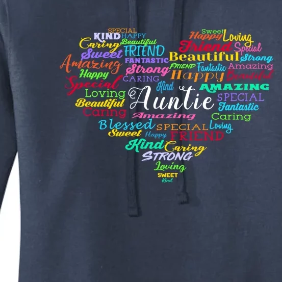 Auntie Aunt Christmas Mothers Day Birthday Nephew Gift Women's Pullover Hoodie