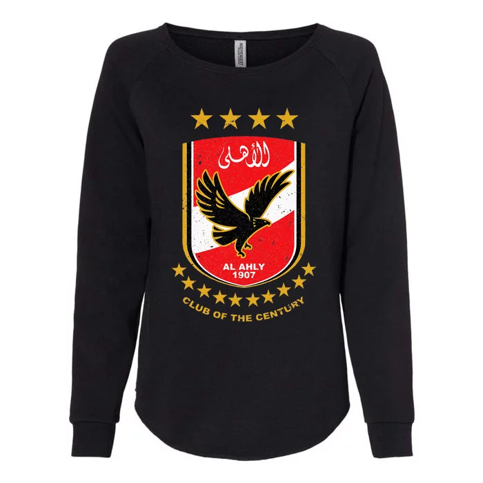 Al Ahly Club Supporter Fan Egypt Egyptian Womens California Wash Sweatshirt