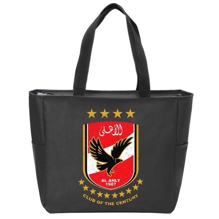 Al Ahly Club Supporter Fan Egypt Egyptian Zip Tote Bag