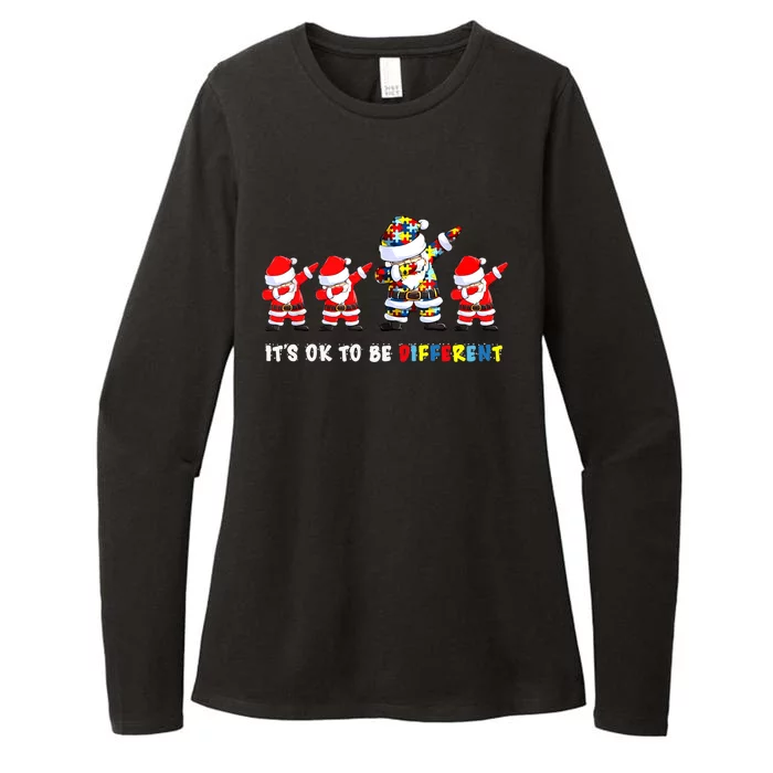 Autism Awareness Christmas It's Ok To Be Different Santa Womens CVC Long Sleeve Shirt