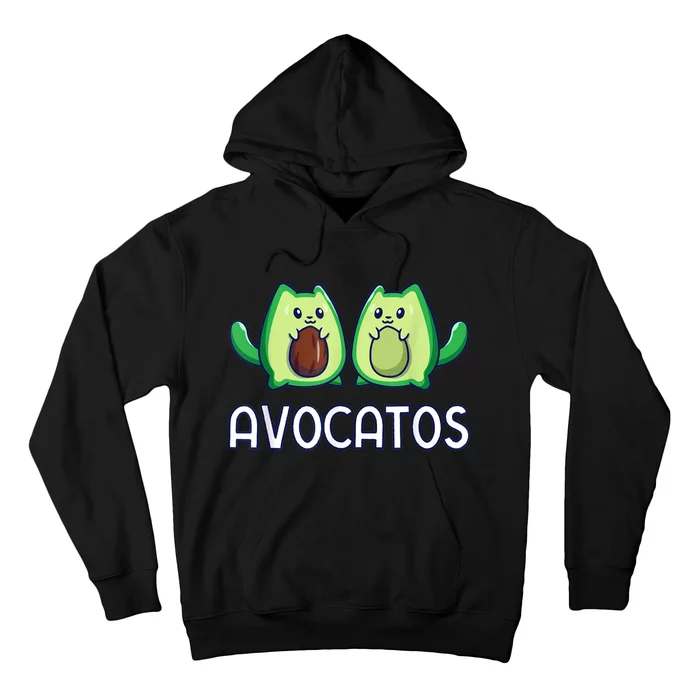 Avogato Avocado Cat Cat Vegan Hoodie