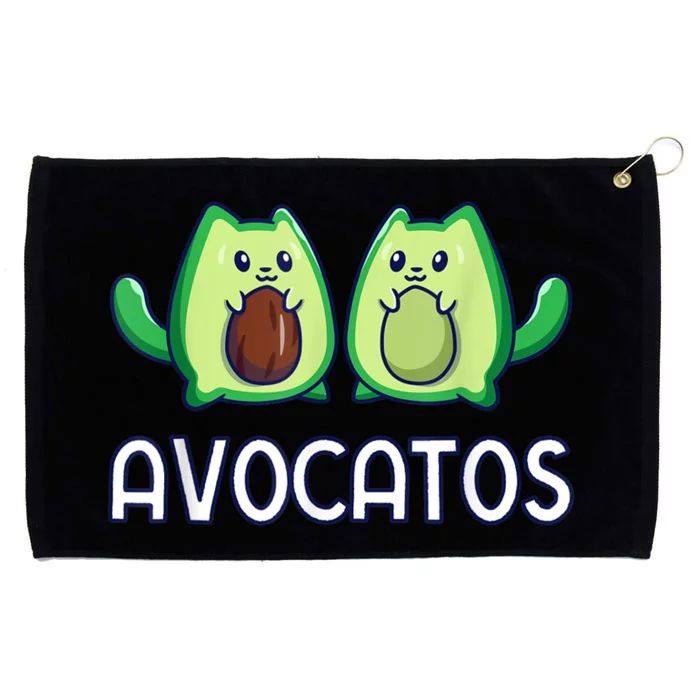 Avogato Avocado Cat Cat Vegan Grommeted Golf Towel