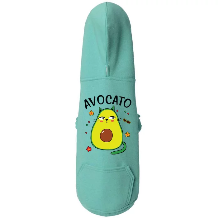 Avocato Avocado Cat Cinco De Mayo Funny Women Doggie 3-End Fleece Hoodie