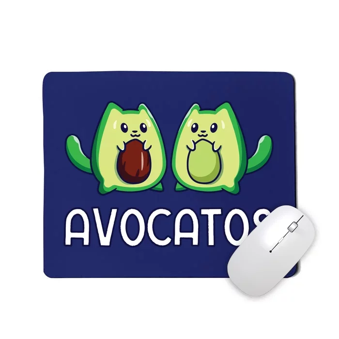 Avogato Avocado Cat Vegan Cat Mousepad