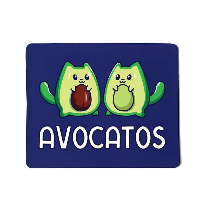 Avogato Avocado Cat Vegan Cat Mousepad