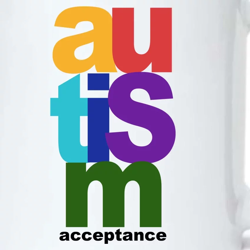 Autism Acceptance Colorful Black Color Changing Mug