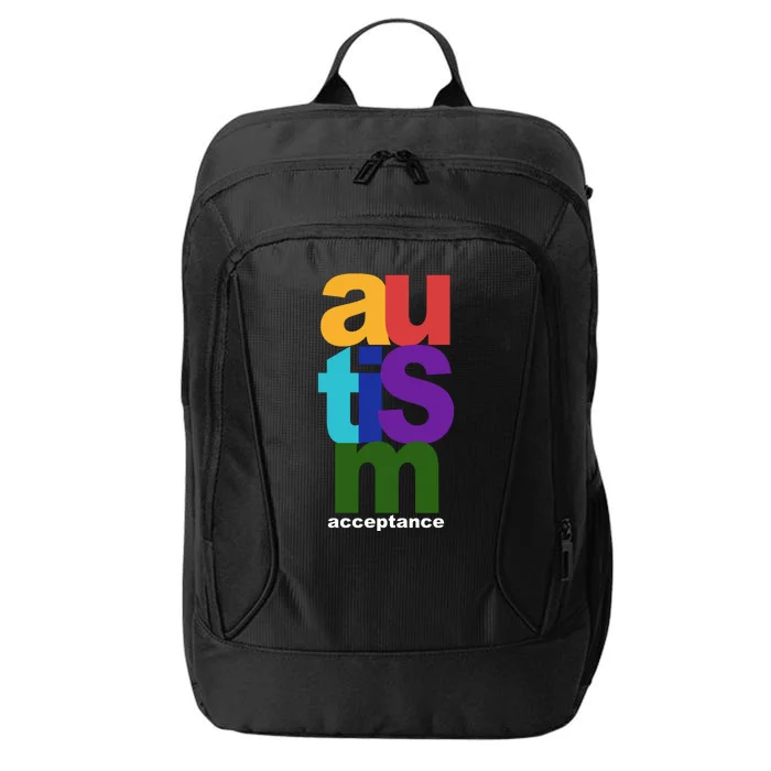 Autism Acceptance Colorful City Backpack