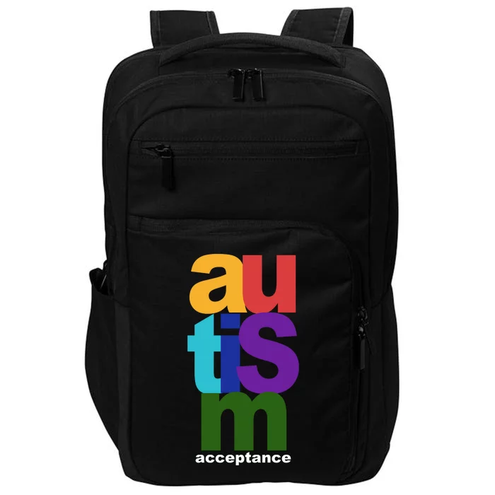 Autism Acceptance Colorful Impact Tech Backpack