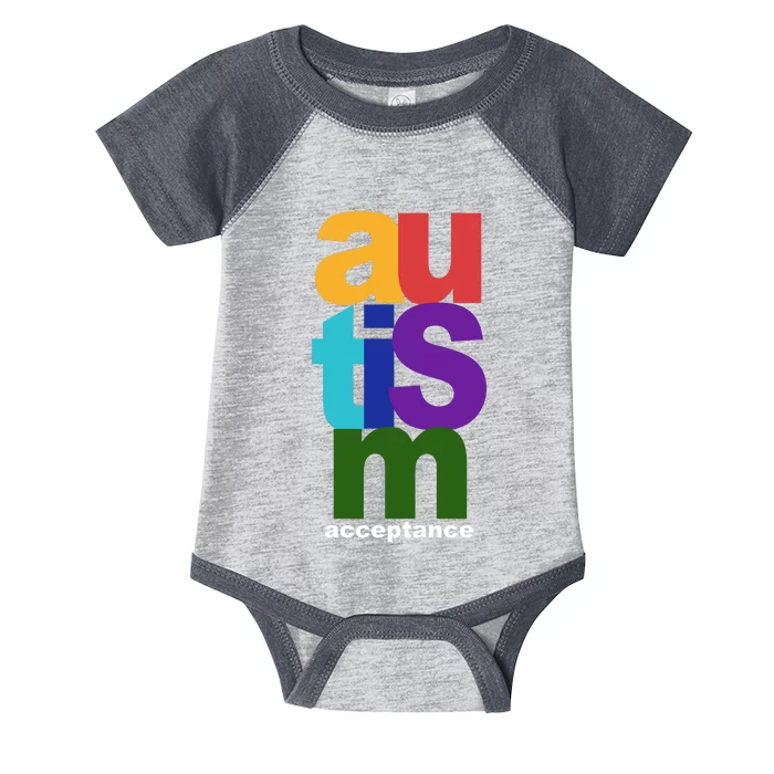 Autism Acceptance Colorful Infant Baby Jersey Bodysuit