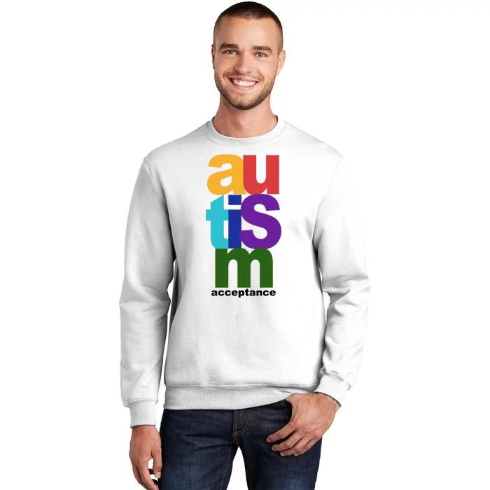 Autism Acceptance Colorful Sweatshirt