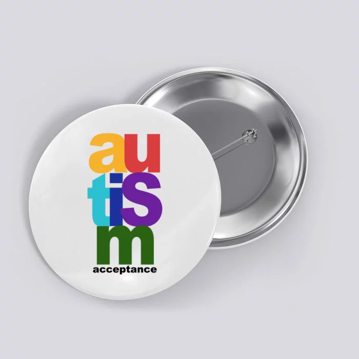 Autism Acceptance Colorful Button