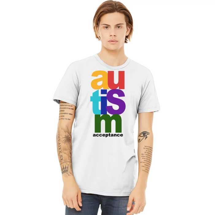 Autism Acceptance Colorful Premium T-Shirt