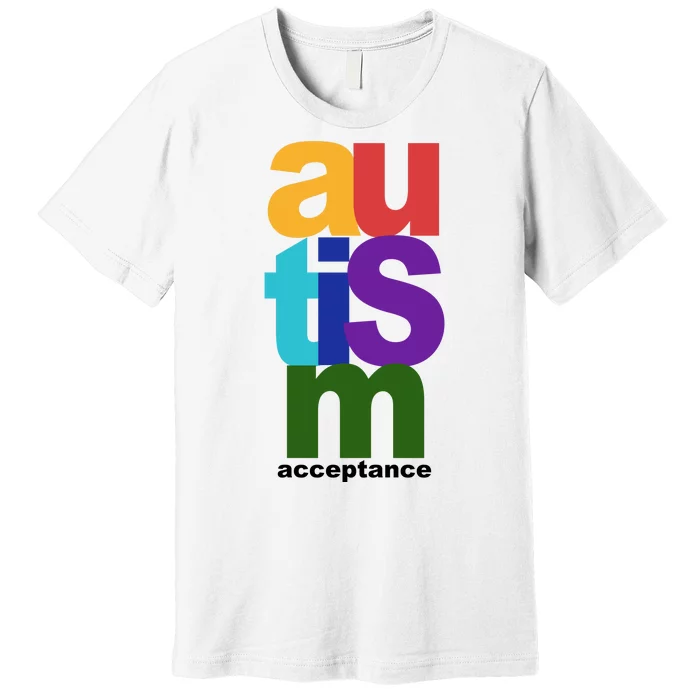 Autism Acceptance Colorful Premium T-Shirt