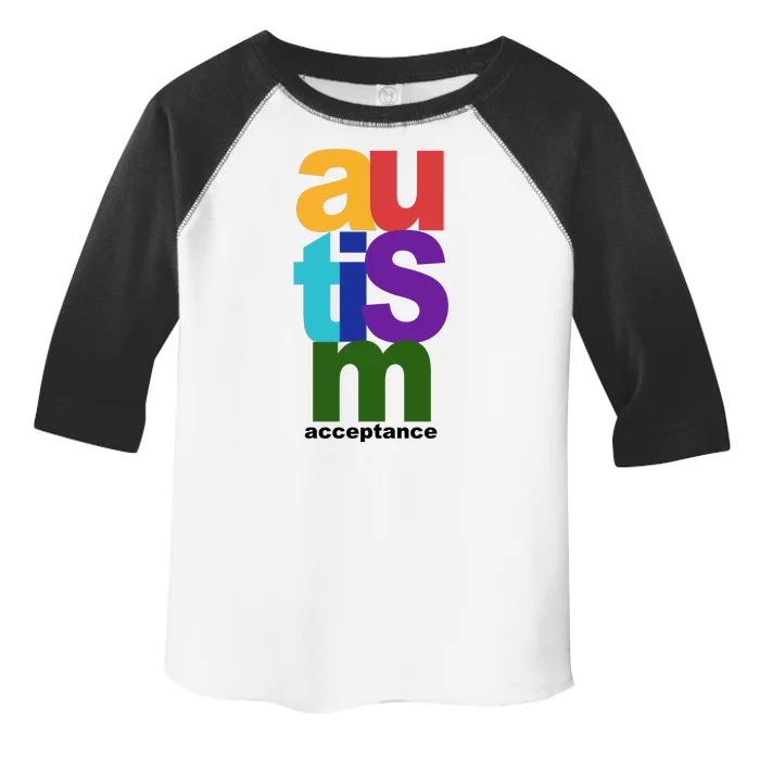 Autism Acceptance Colorful Toddler Fine Jersey T-Shirt