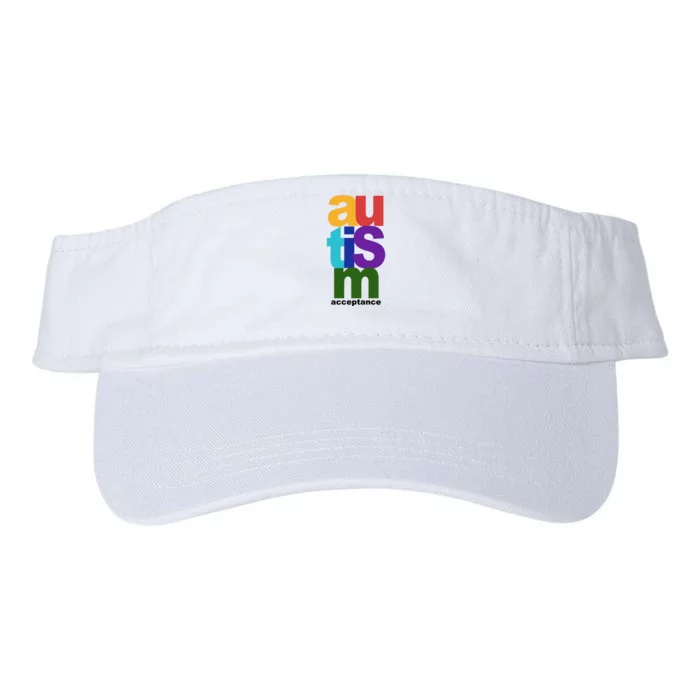 Autism Acceptance Colorful Valucap Bio-Washed Visor